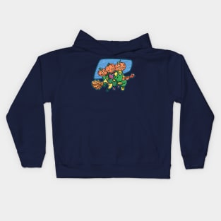 three pumpkins Kids Hoodie